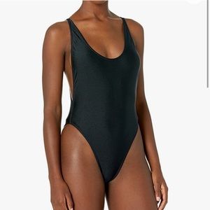 American Apparel Black One Piece Bathing Suit